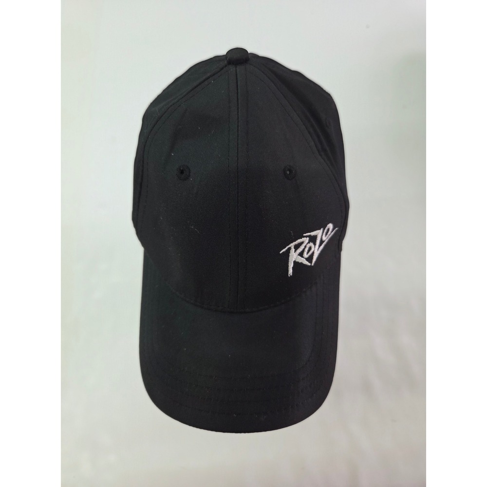 RoZo Baseball Cap Mens OSFM Black Embroidered Adjustable Hat Pukka‎ Headwear